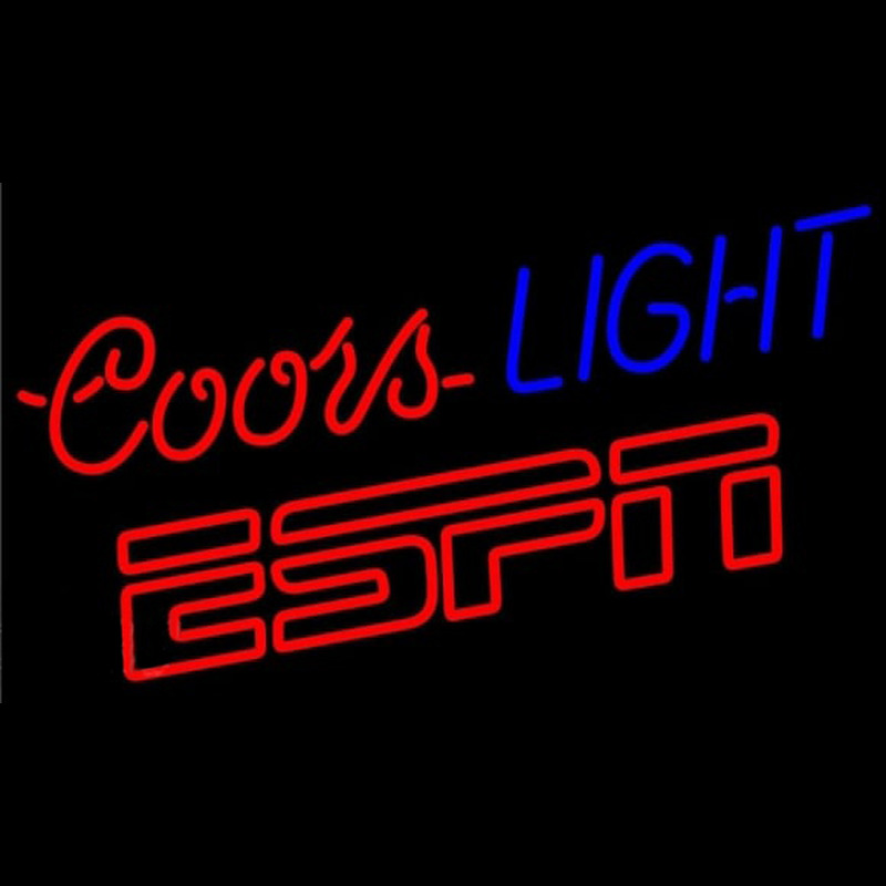 Coors Light Espn Beer Sign Neonreclame