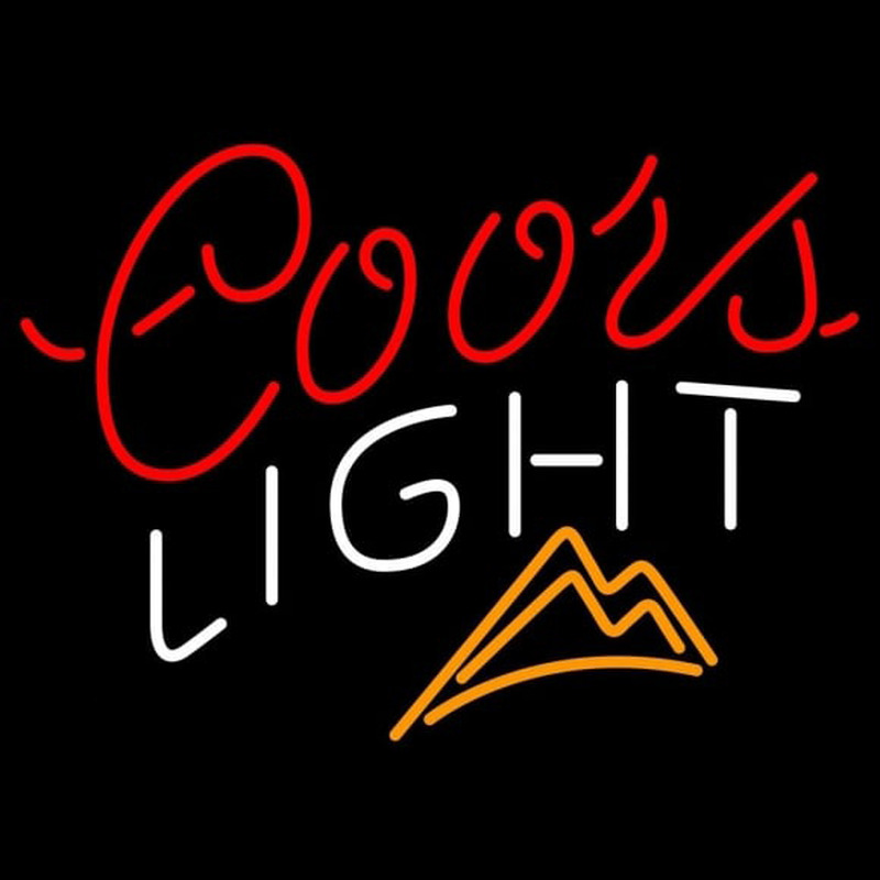 Coors Light Ice Mountains Beer Sign Neonreclame