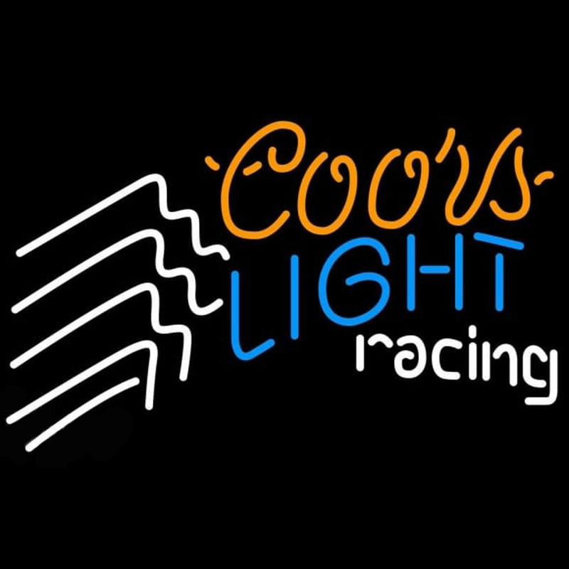 Coors Light Racing Beer Sign Neonreclame