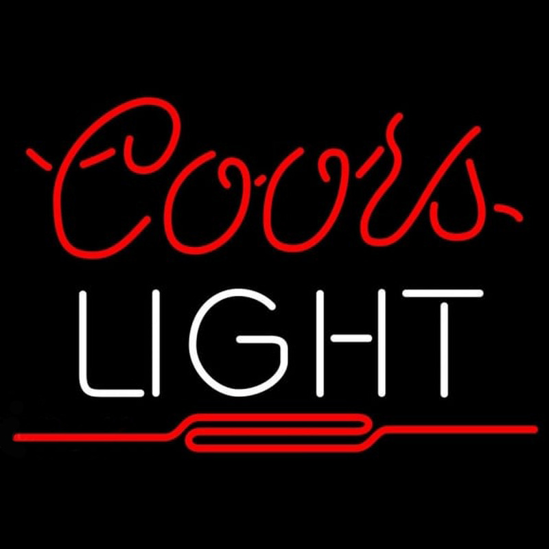 Coors Light Red Beer Sign Neonreclame