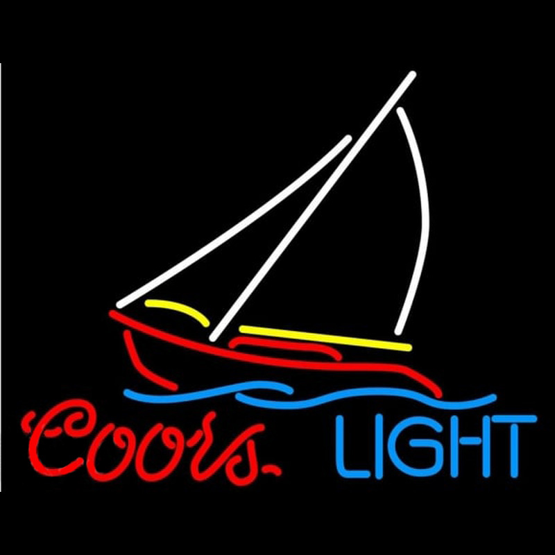 Coors Light Sailboat Beer Sign Neonreclame