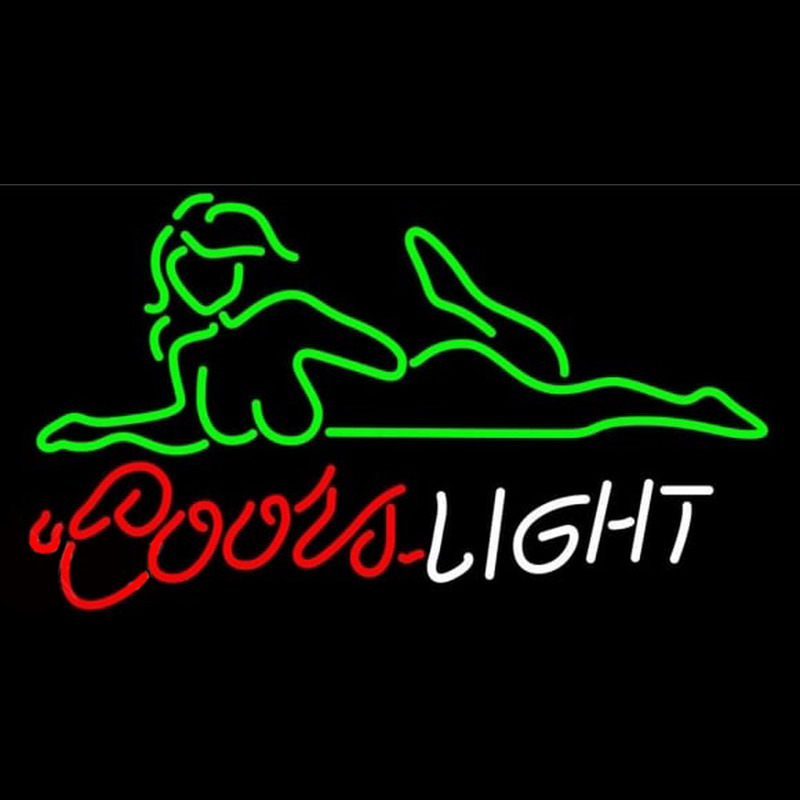 Coors Light Se y Girl Beer Sign Neonreclame