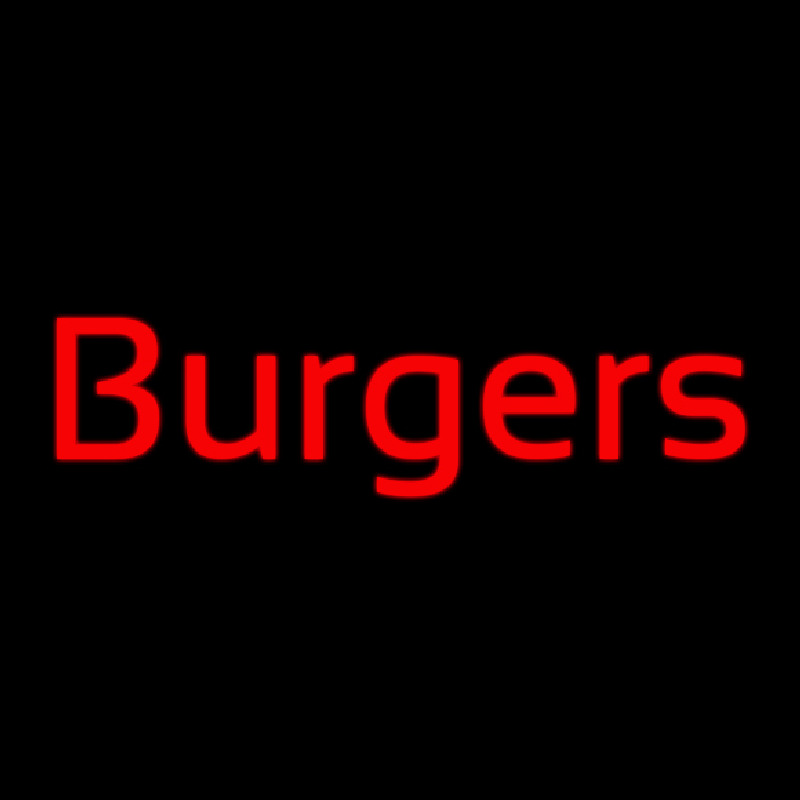 Cursive Burgers Neonreclame