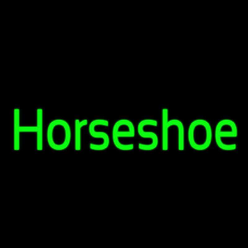 Cursive Horseshoe Neonreclame