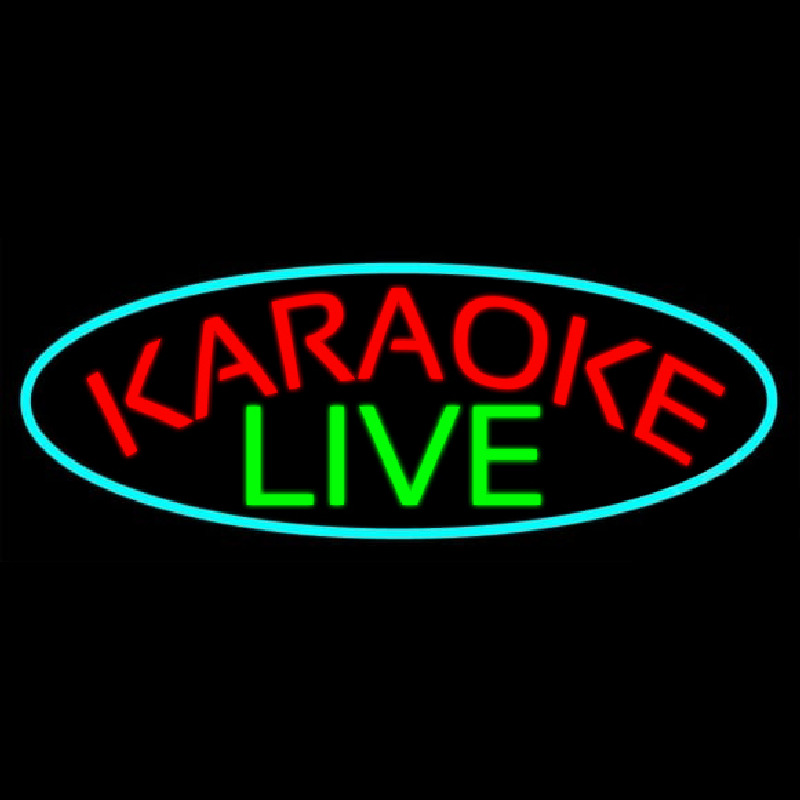 Cursive Karaoke Live Neonreclame