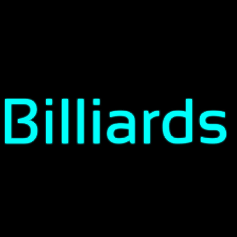 Cursive Letter Billiards 2 Neonreclame