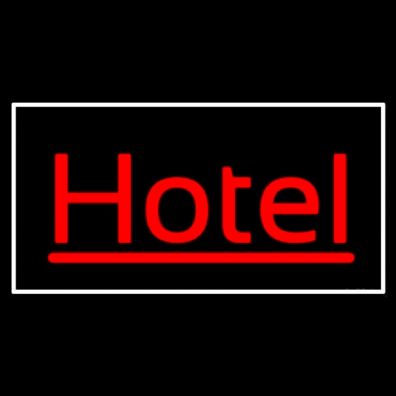 Cursive Red Hotel 1 Neonreclame