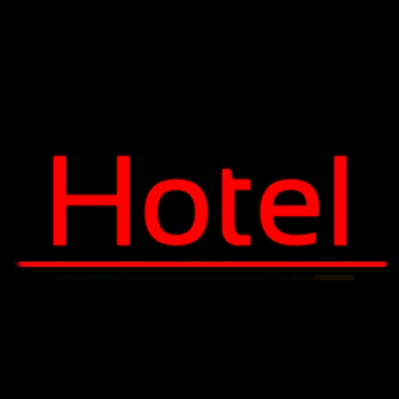 Cursive Red Hotel Neonreclame