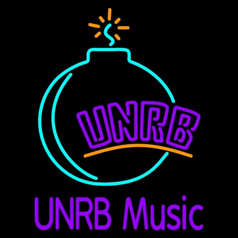 Custom UNRB Music Logo Neonreclame