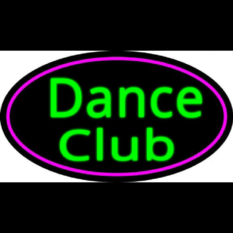 Dance Club With Pink Border Neonreclame