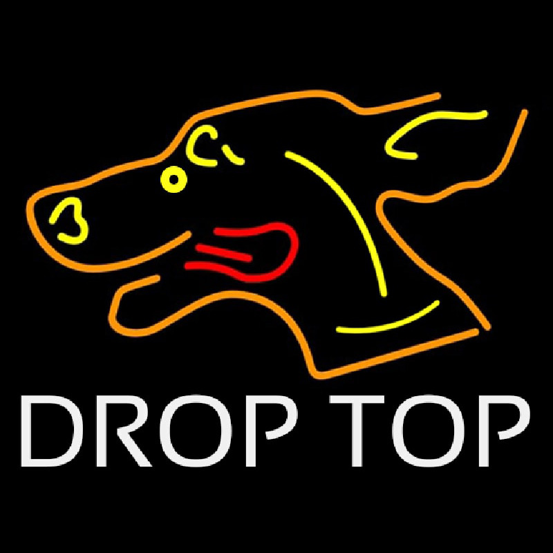 Dog Drop Top Neonreclame