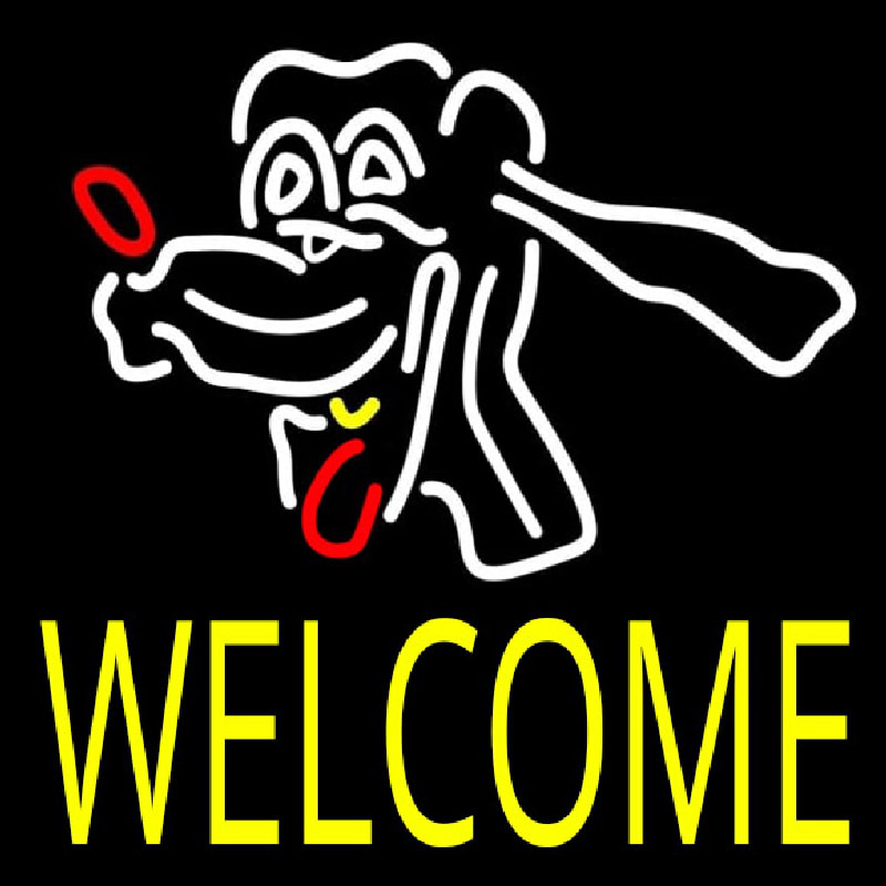 Dog Welcome 1 Neonreclame