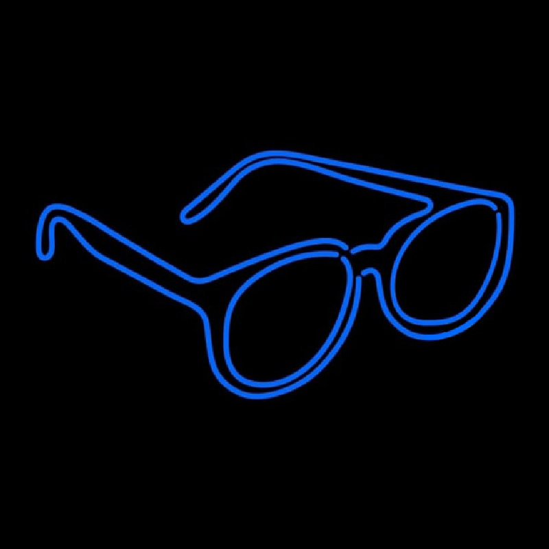 Double Stroke Glasses Logo Neonreclame