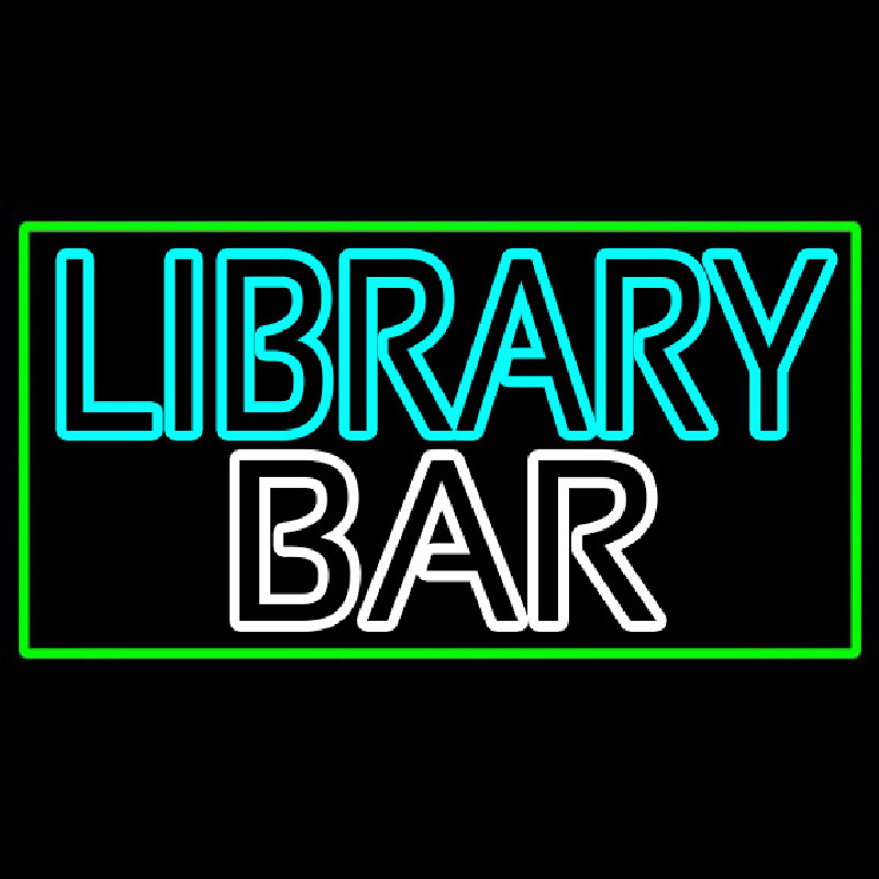 Double Stroke Library Bar Neonreclame