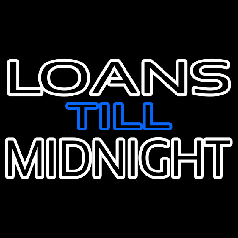 Double Stroke Loans Till Midnight Neonreclame