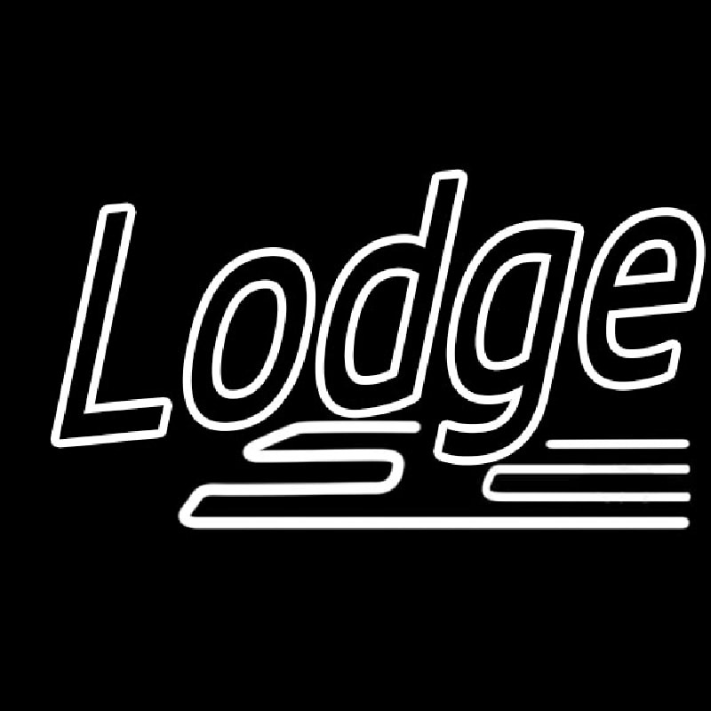 Double Stroke Lodge Neonreclame