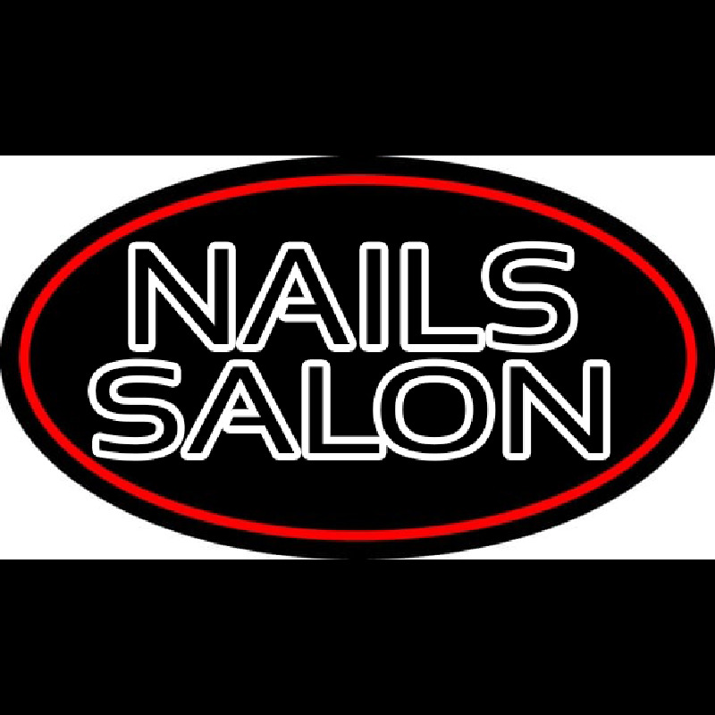 Double Stroke Nail Salon Neonreclame