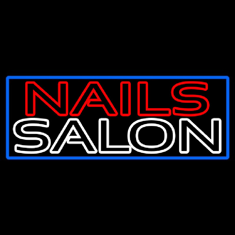 Double Stroke Nail Salon Neonreclame