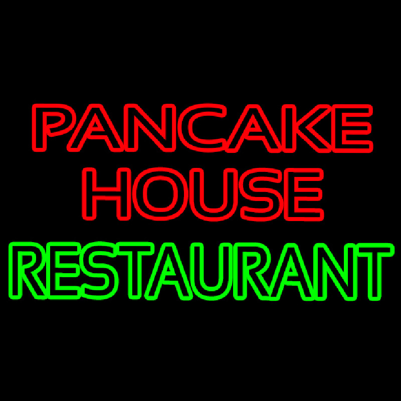 Double Stroke Pancake House Restaurant Neonreclame