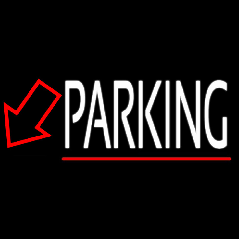 Double Stroke Parking With Down Arrow Neonreclame