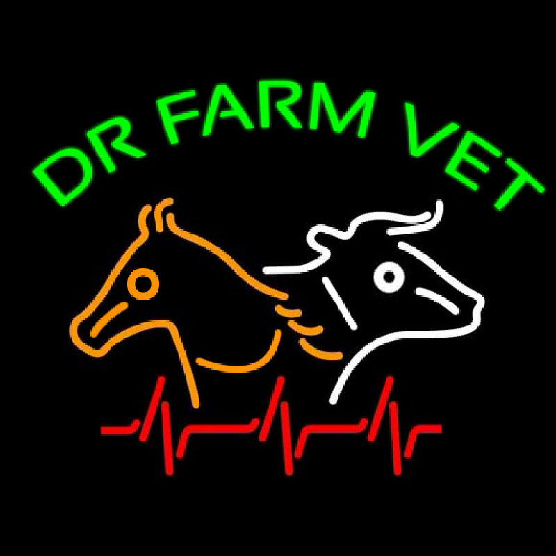 Dr Farm Vet Neonreclame