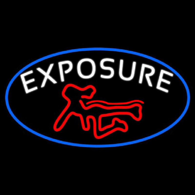 E posure Full Girl Logo Neonreclame