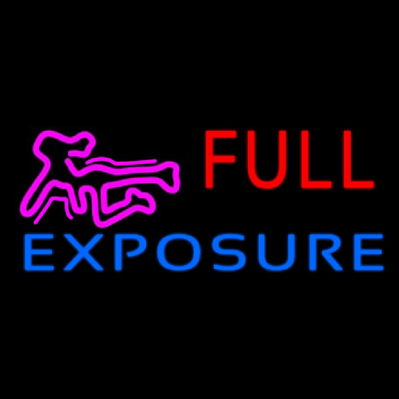 E posure Full Girl Logo Neonreclame