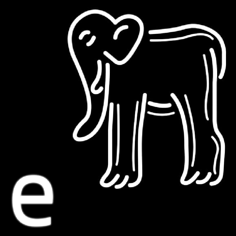 Elephant Logo Neonreclame