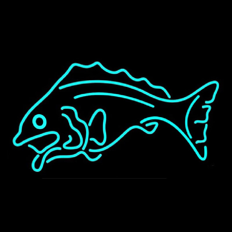 Fish Tuquoise Logo 1 Neonreclame