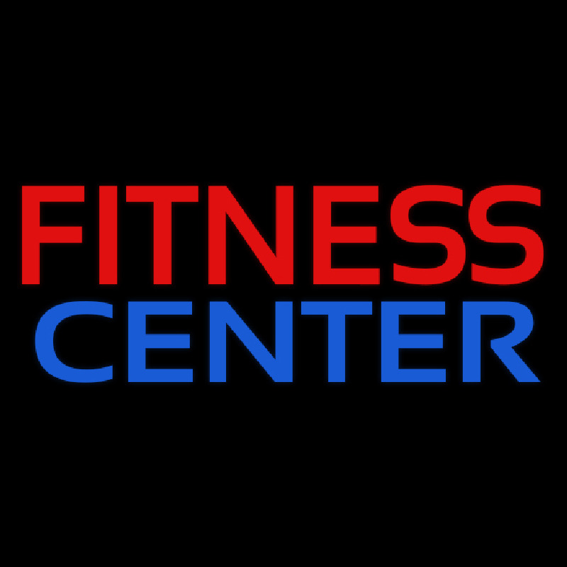 Fitness Center In Red Neonreclame