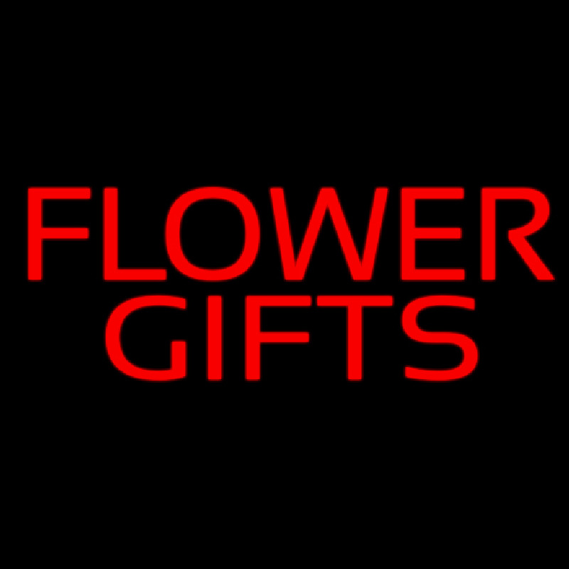 Flower Gifts In Block Neonreclame