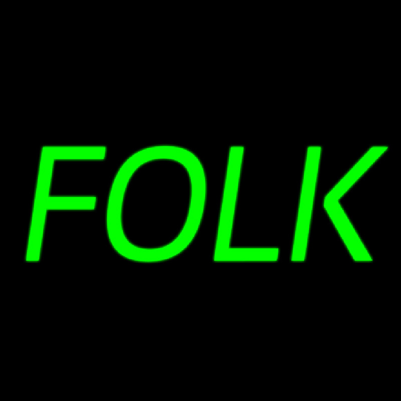 Folk Music 1 Neonreclame