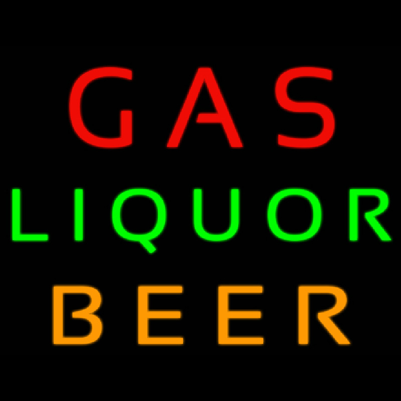 Gas Liquor Beer Neonreclame