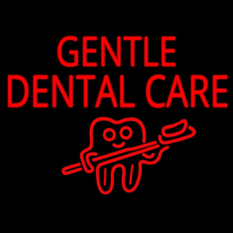 Gentle Dental Care Neonreclame