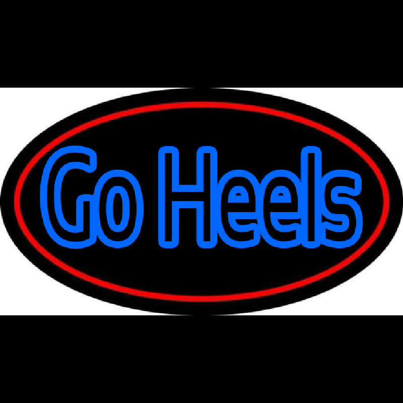 Go Heels With Border Neonreclame