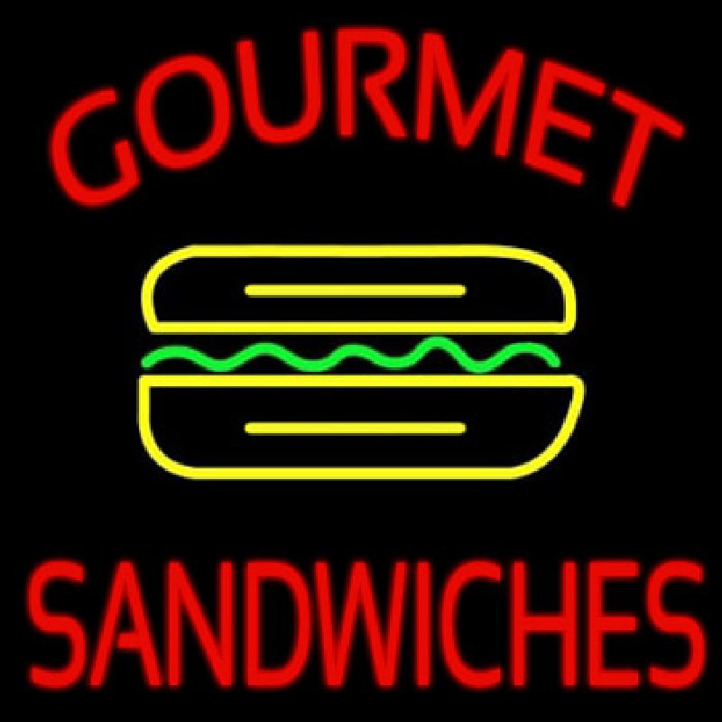 Gourmet Sandwiches Neonreclame