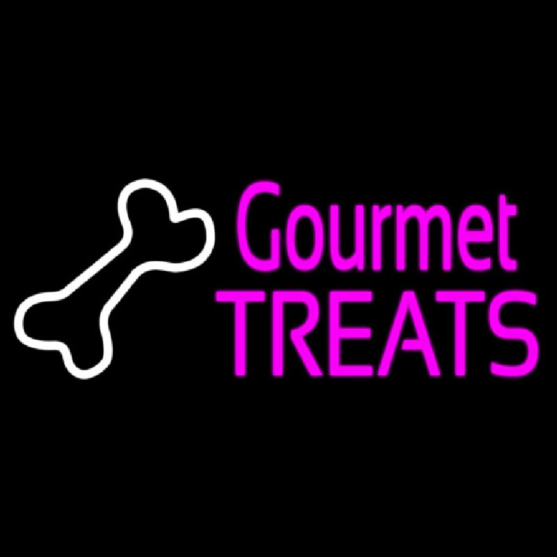 Gourmet Treats With Logo Neonreclame