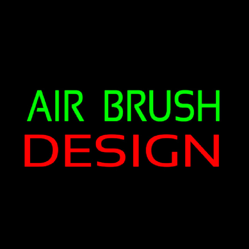 Green Air Brush Design Neonreclame