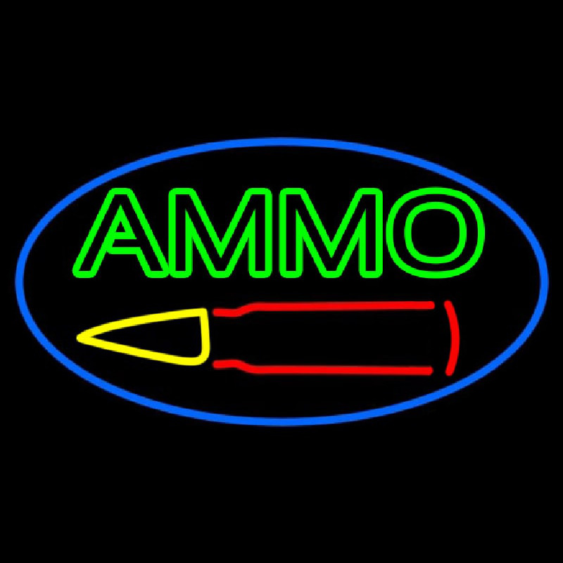 Green Ammo Neonreclame