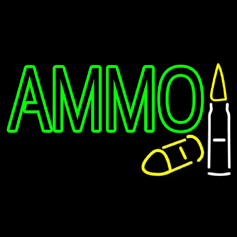 Green Ammo Neonreclame