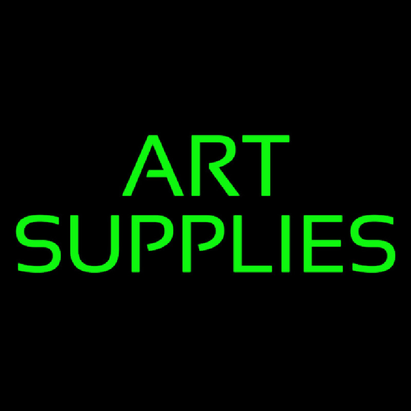 Green Art Supplies Neonreclame