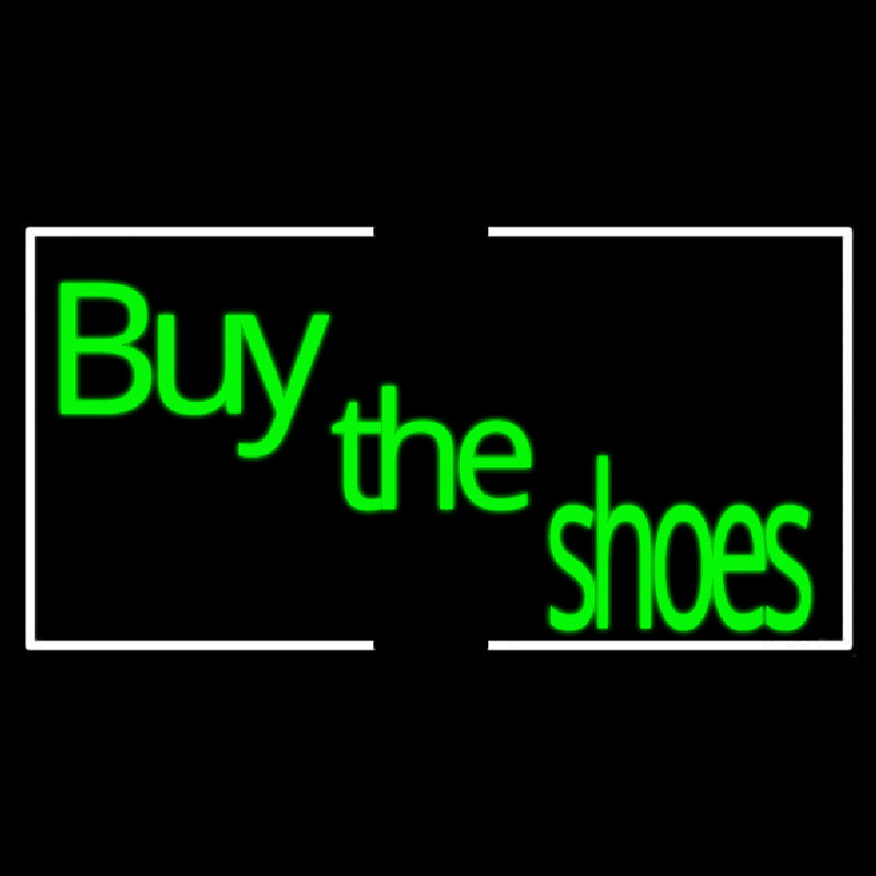 Green Buy The Shoes With Border Neonreclame