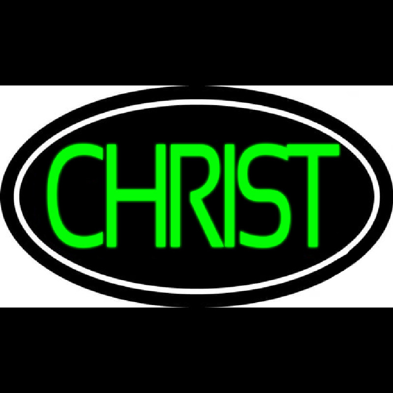 Green Christ Neonreclame