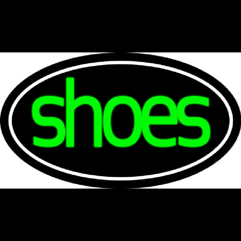 Green Cursive Shoes With Border Neonreclame