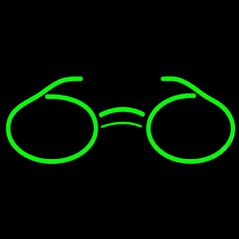 Green Glasses Logo Neonreclame