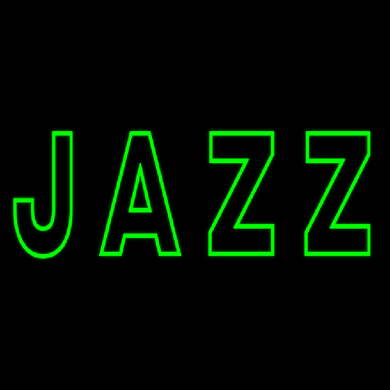 Green Jazz Block Neonreclame