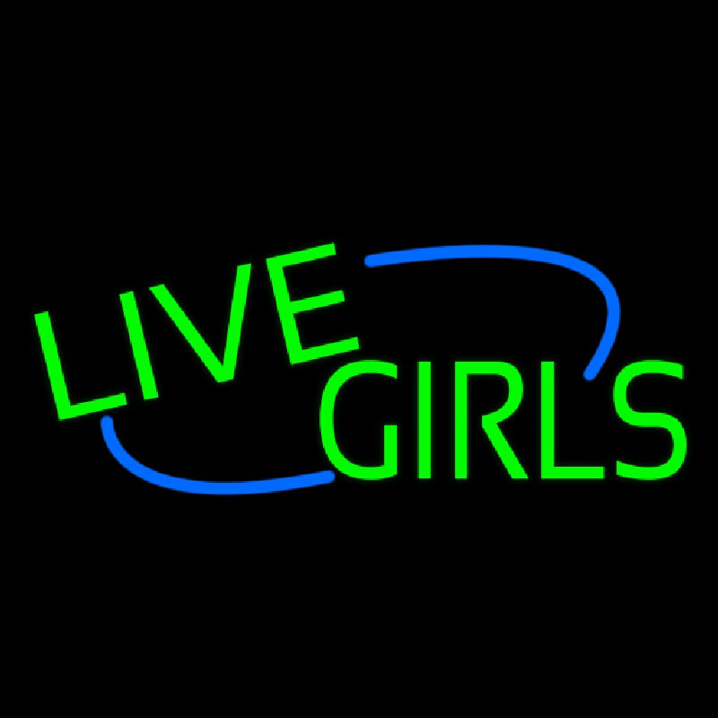 Green Live Girls Neonreclame