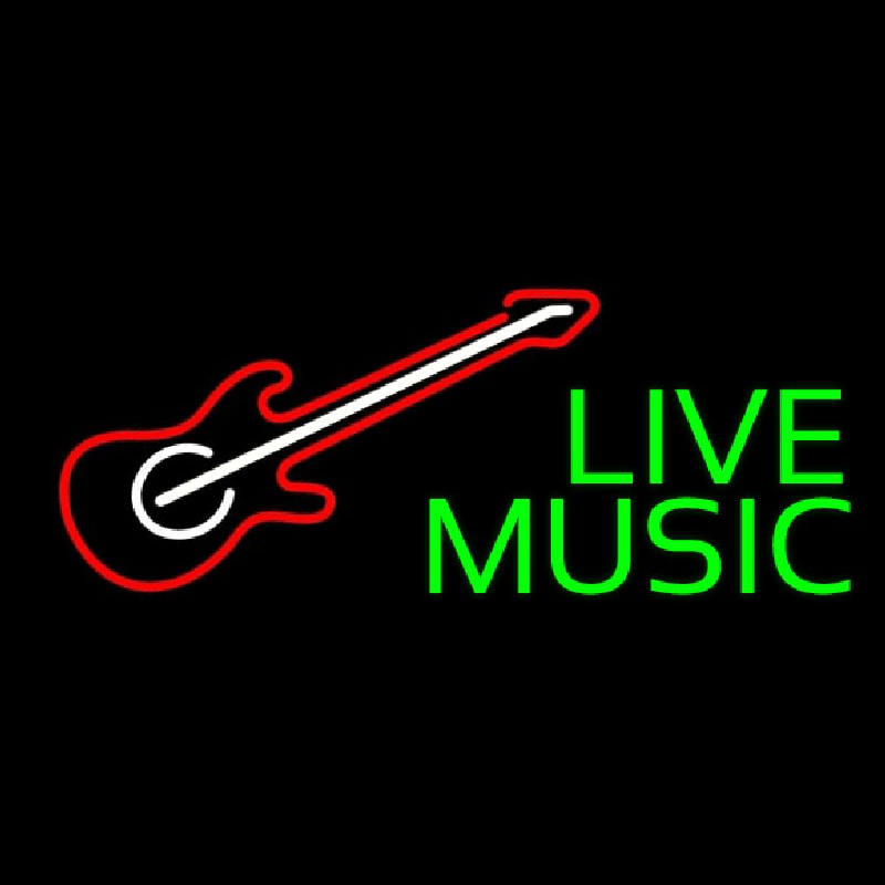 Green Live Music 2 Neonreclame