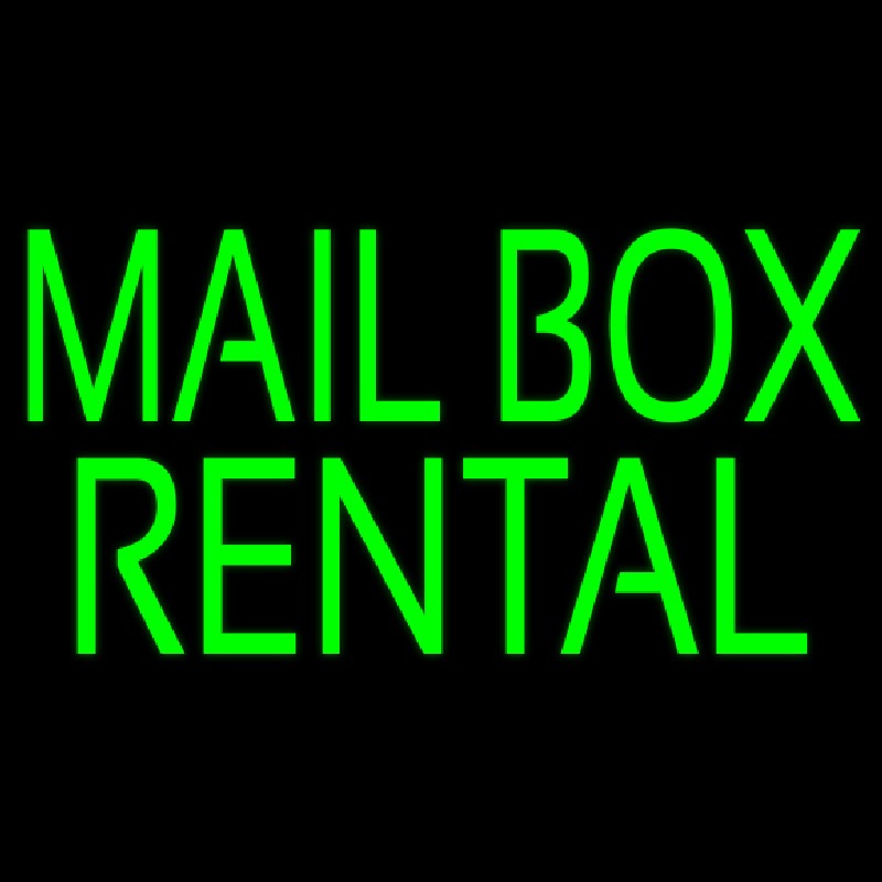 Green Mailbo  Rental Neonreclame