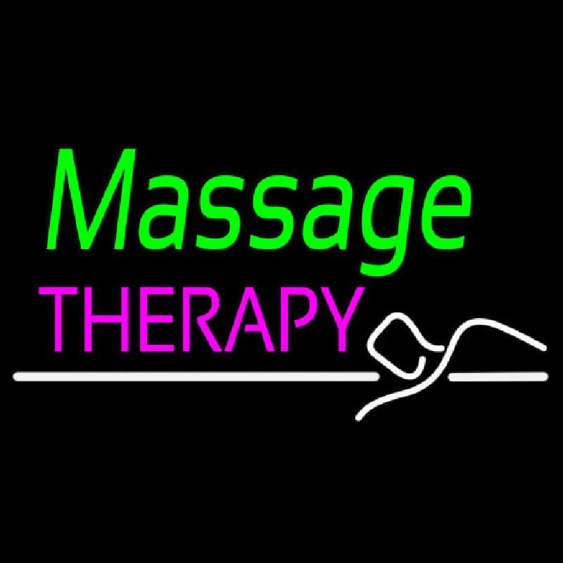 Green Massage Therapy Neonreclame